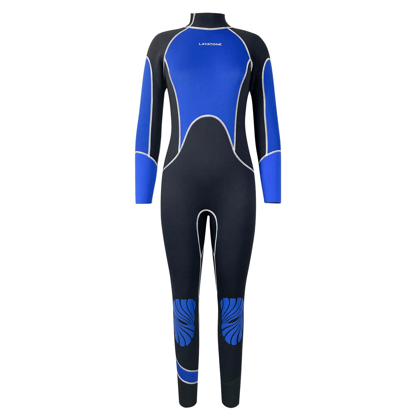 LayaTone Wetsuit Women Full Body 3mm Neoprene Diving Suit with Back Zip, Wetsuits for Women in Cold Water Swimming Diving Snorkeling Kayaking